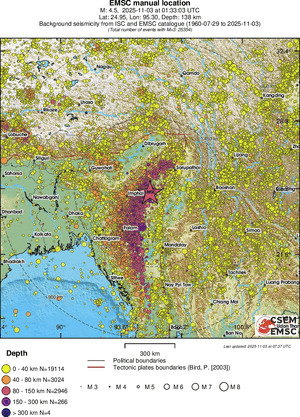 wide historical seismicity