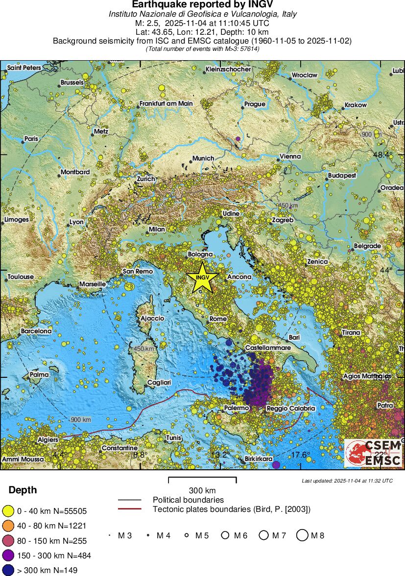 wide historical seismicity