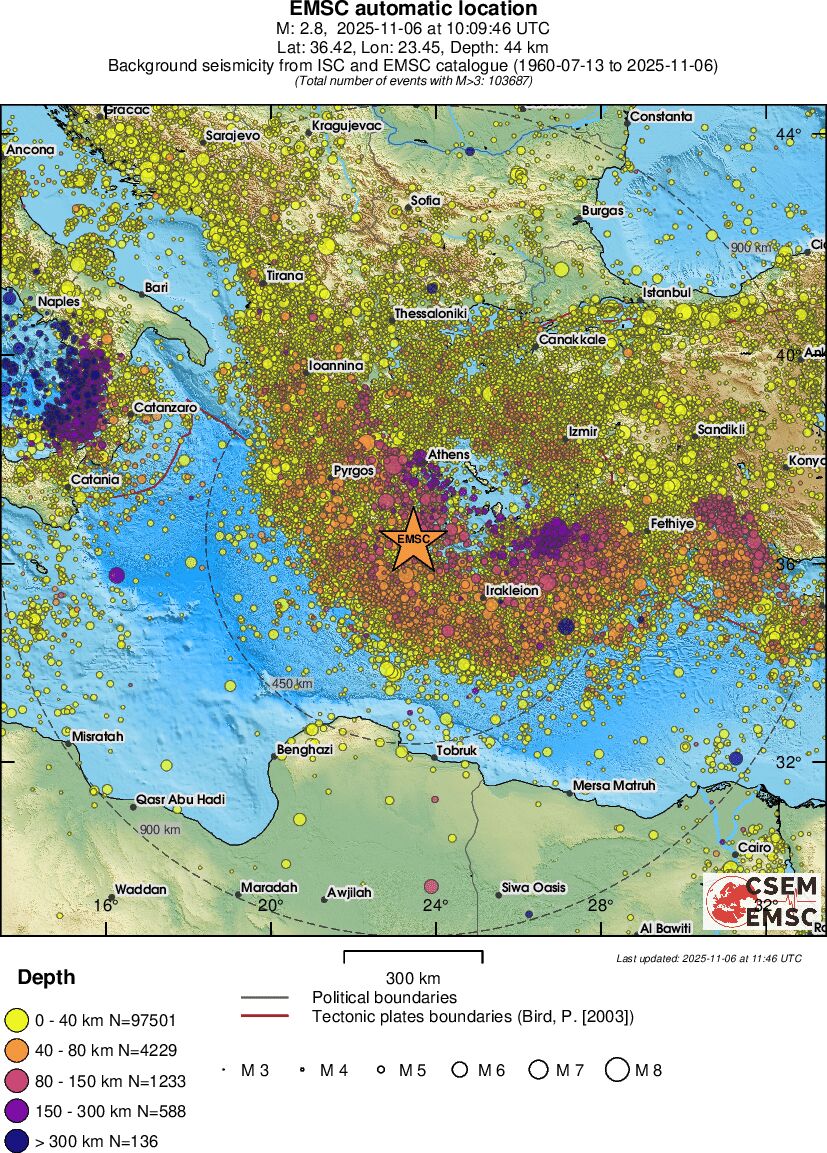 wide historical seismicity