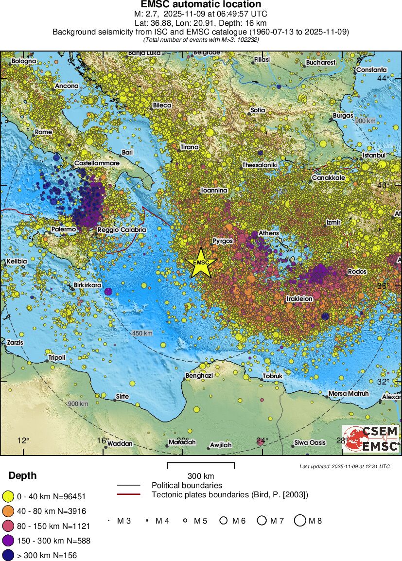 wide historical seismicity