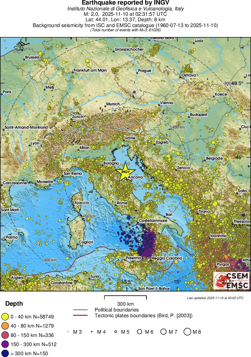 wide historical seismicity