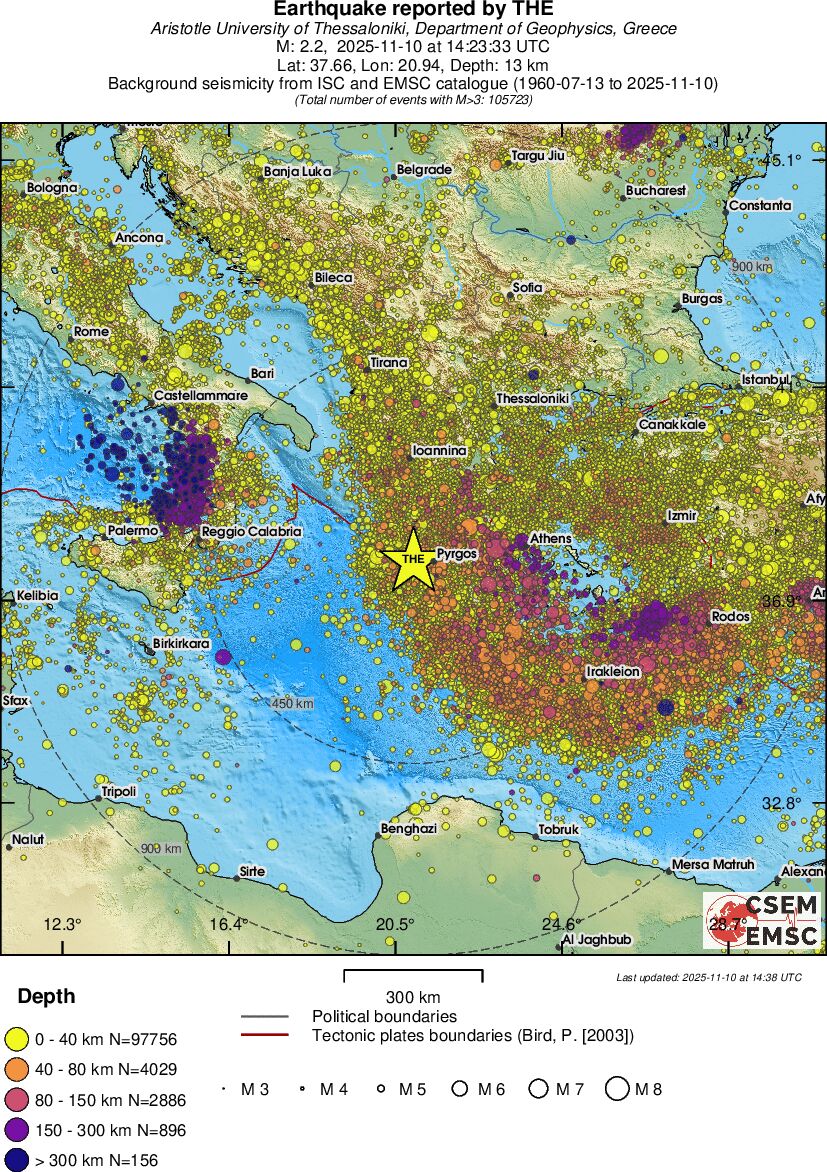 wide historical seismicity