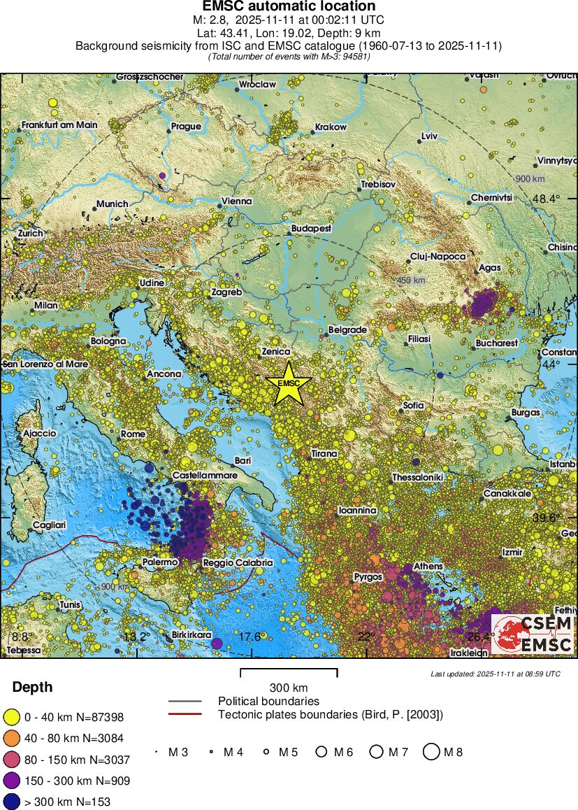 wide historical seismicity