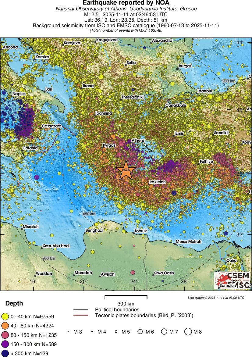 wide historical seismicity