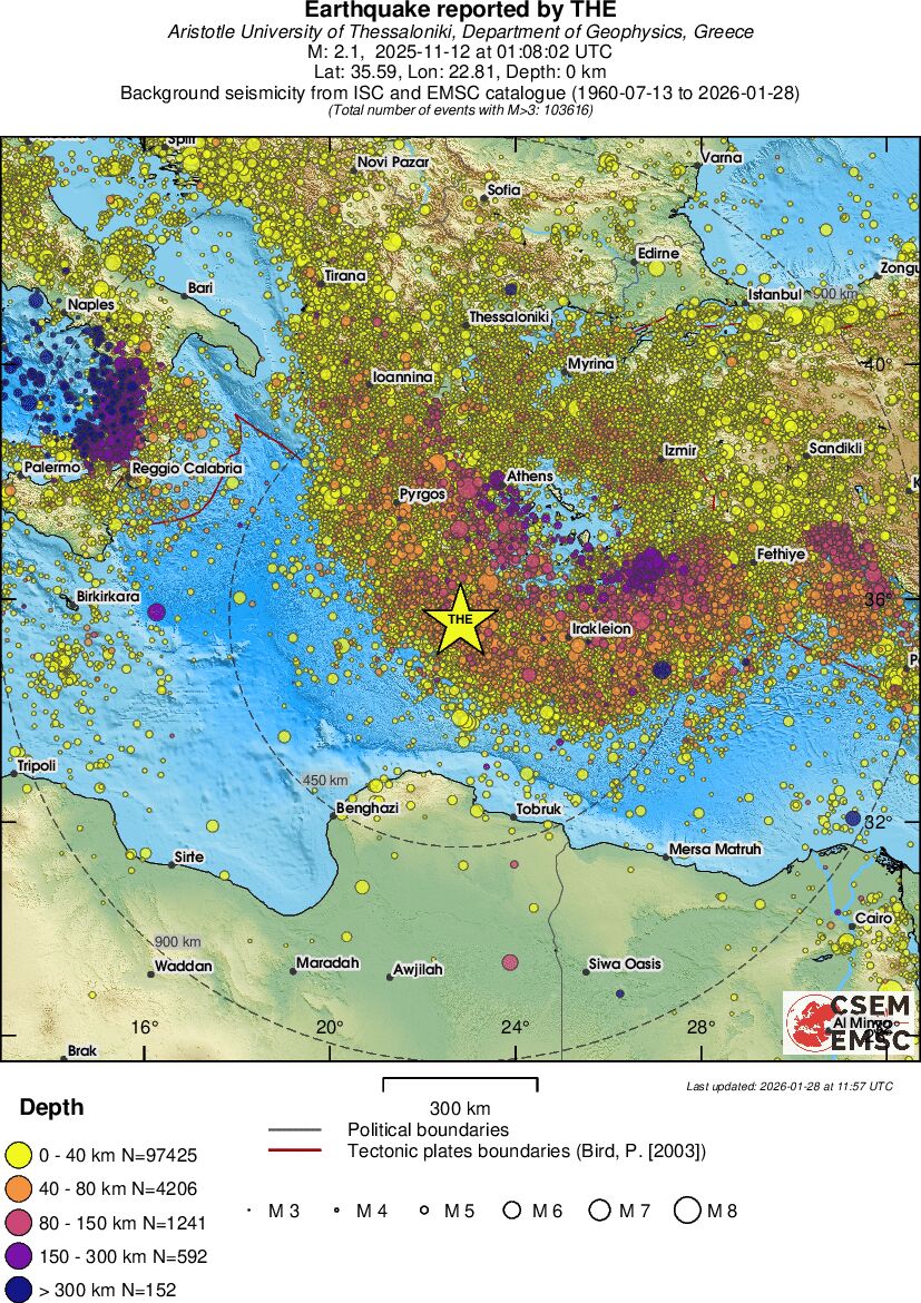 wide historical seismicity