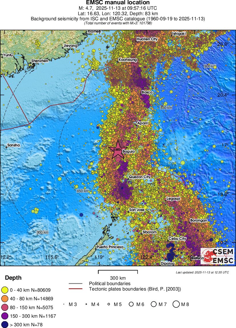 wide historical seismicity