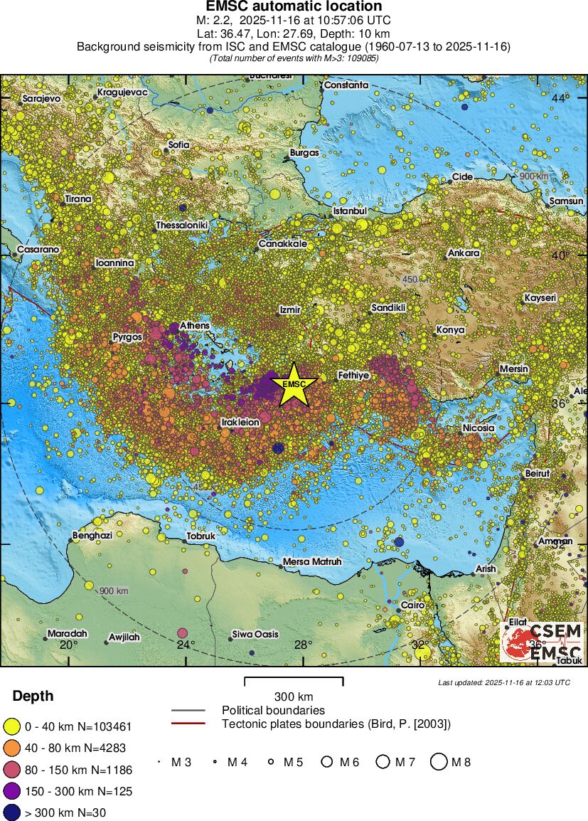 wide historical seismicity