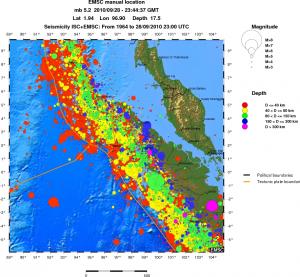 wide historical seismicity