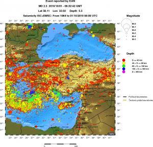 wide historical seismicity