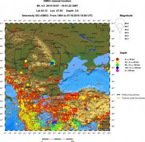 wide historical seismicity