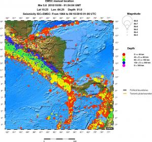 wide historical seismicity