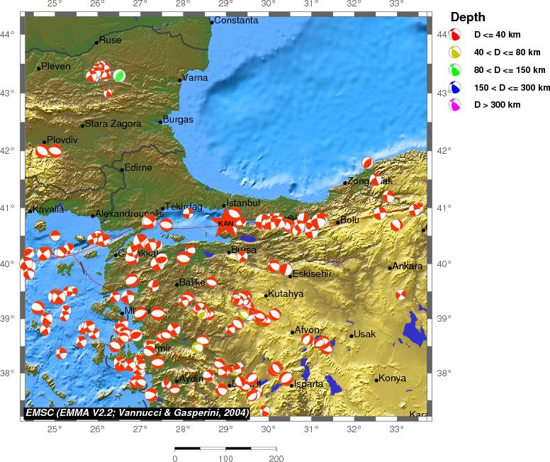 Regional moment Tensor