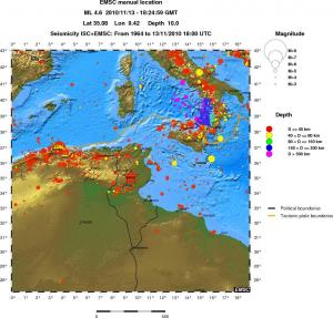 wide historical seismicity
