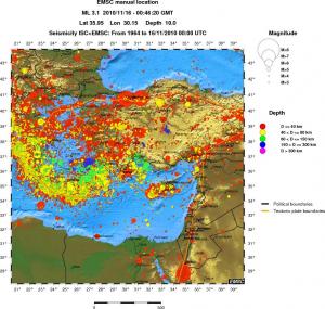 wide historical seismicity