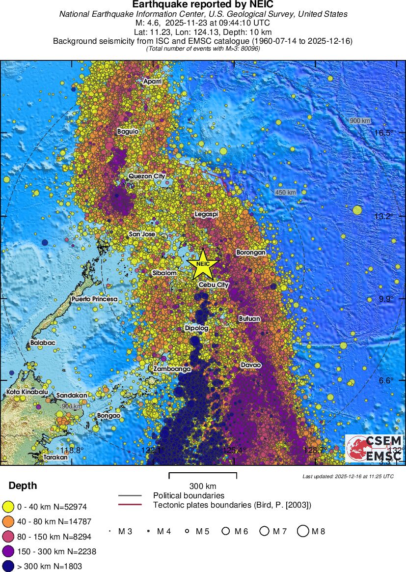 wide historical seismicity