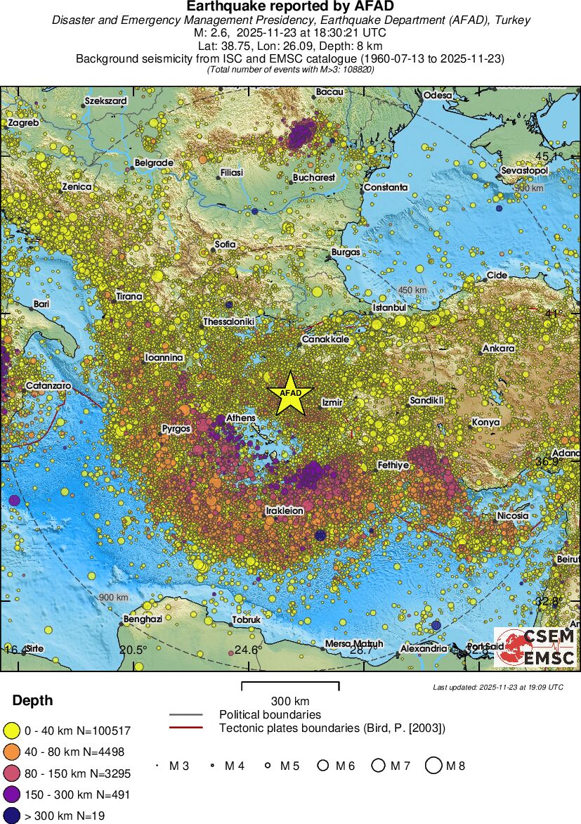 wide historical seismicity