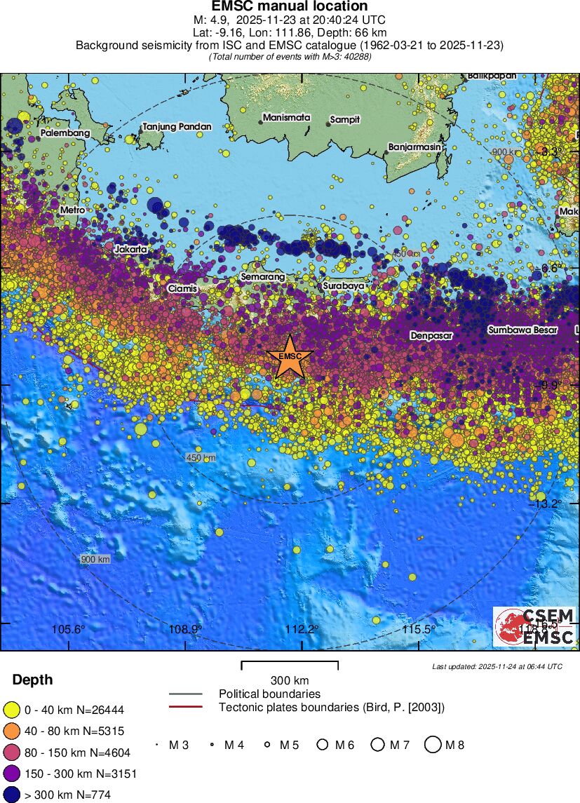 wide historical seismicity