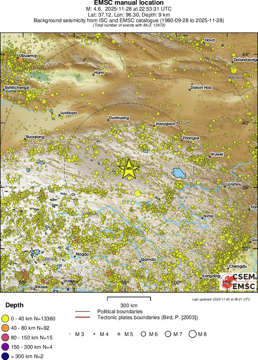 wide historical seismicity