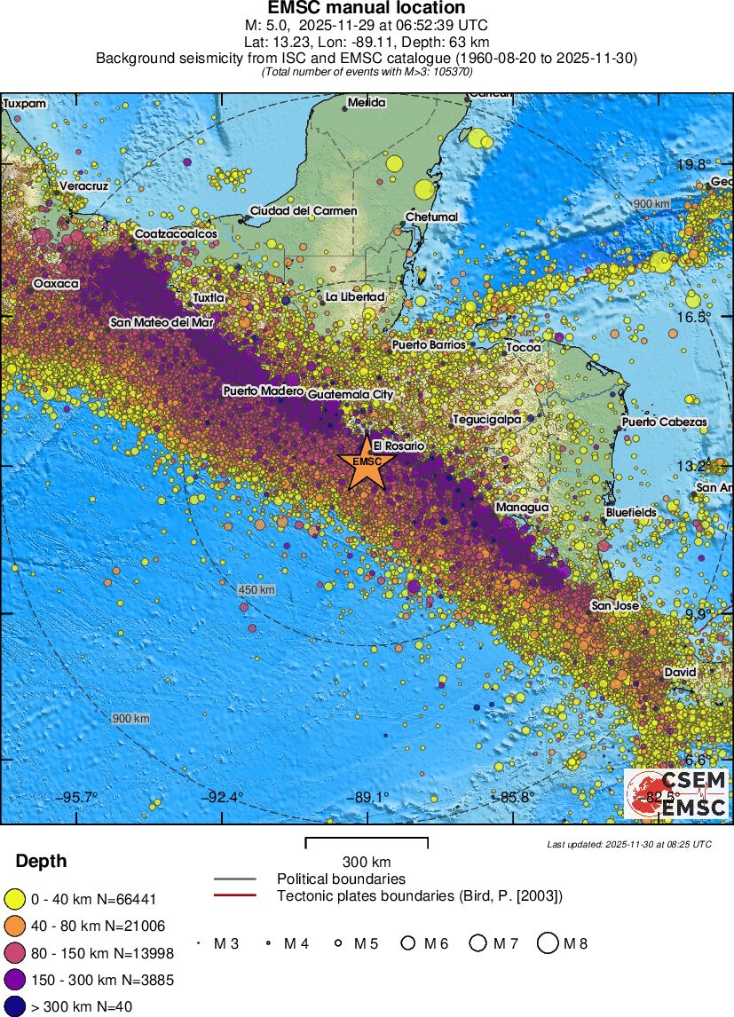 wide historical seismicity