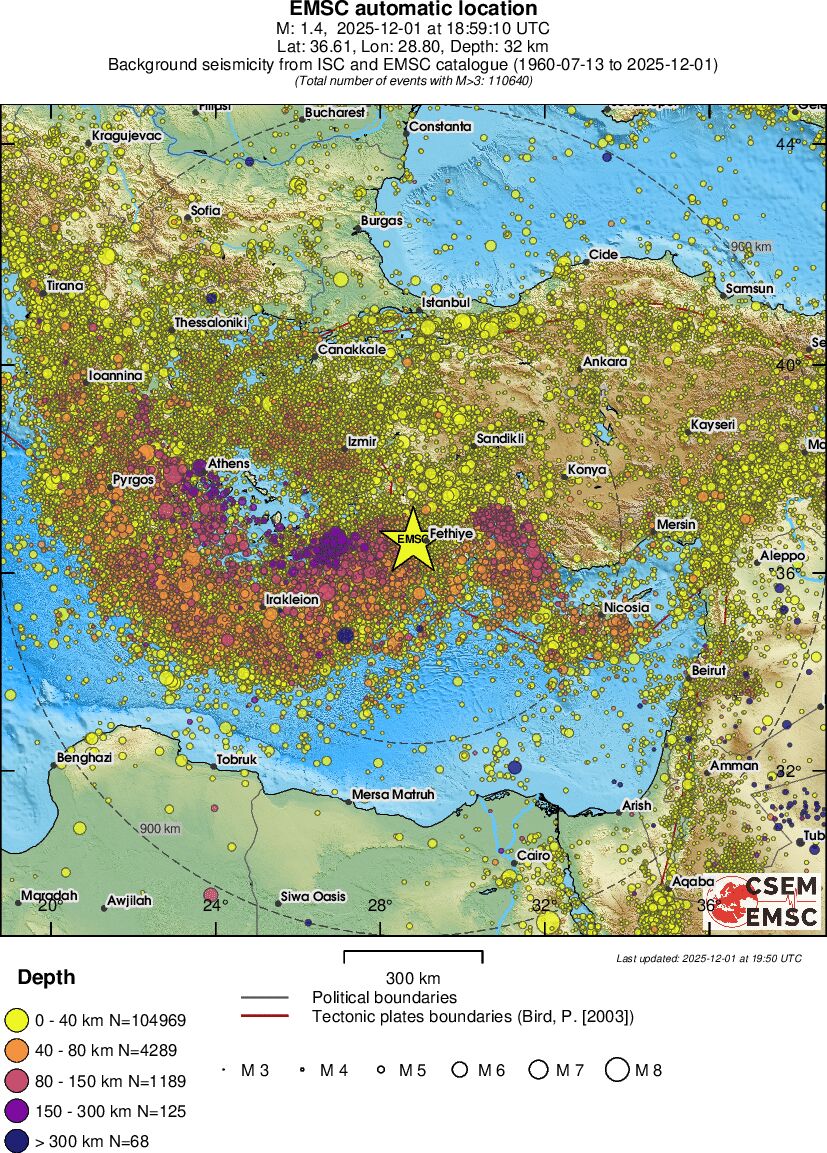 wide historical seismicity