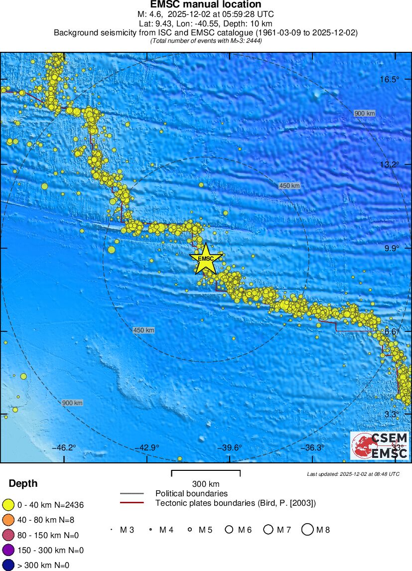 wide historical seismicity