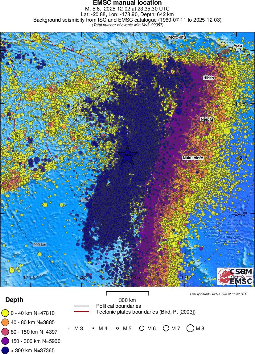 wide historical seismicity