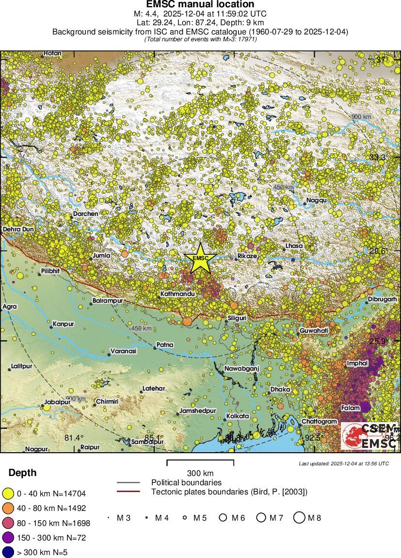 wide historical seismicity