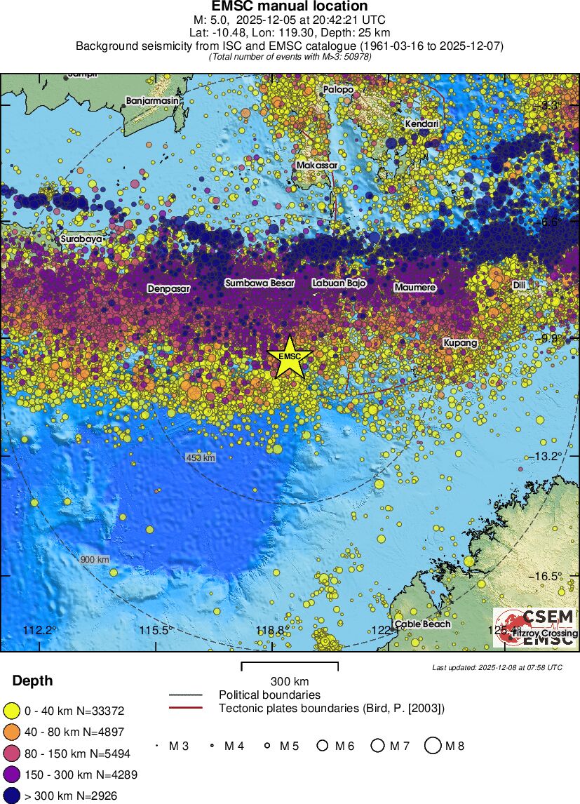 wide historical seismicity