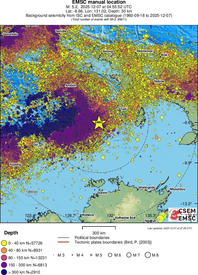 wide historical seismicity