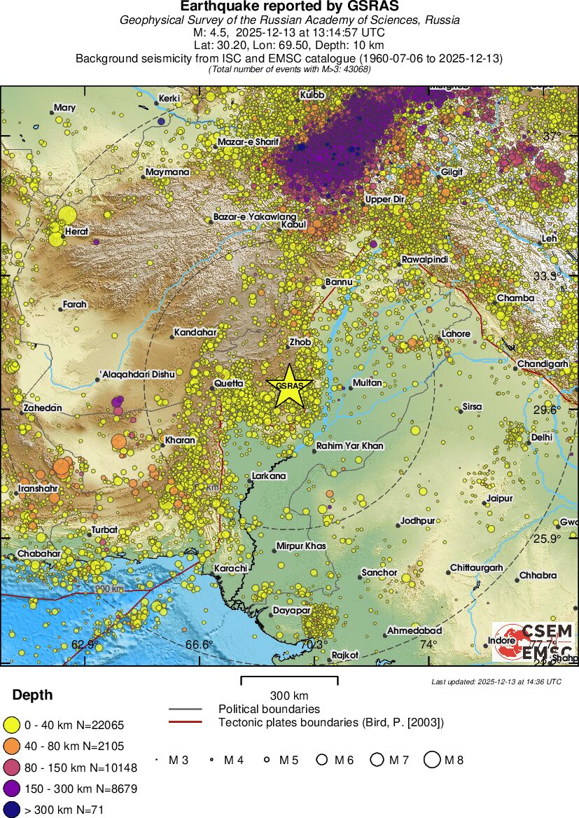 wide historical seismicity