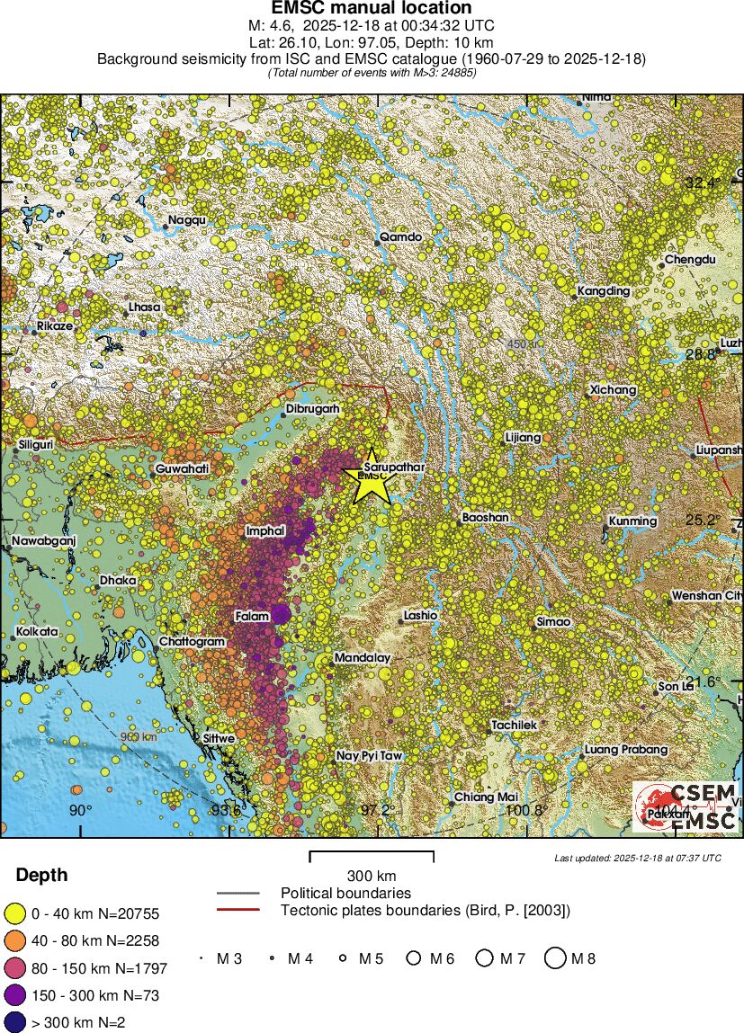 wide historical seismicity