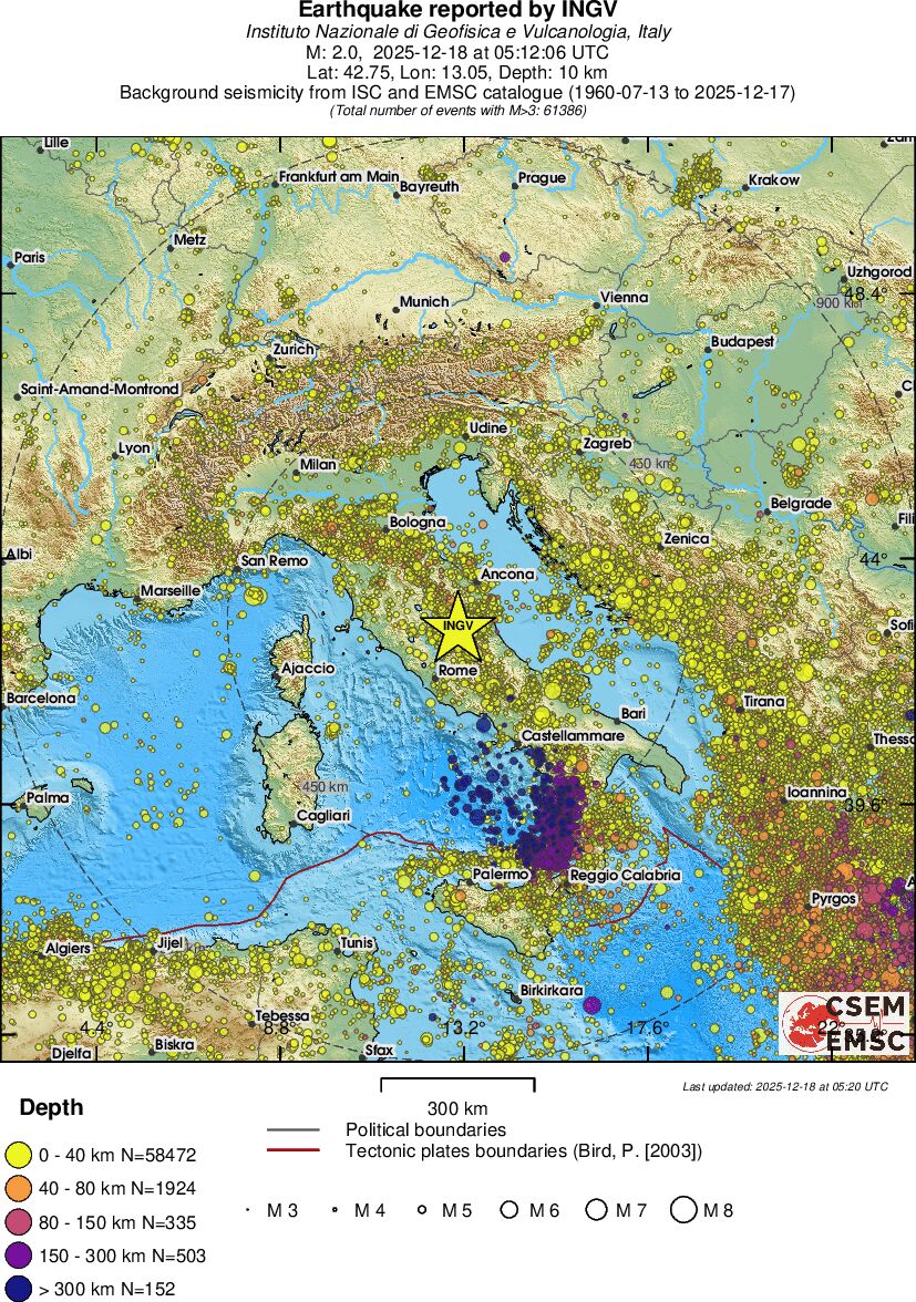 wide historical seismicity