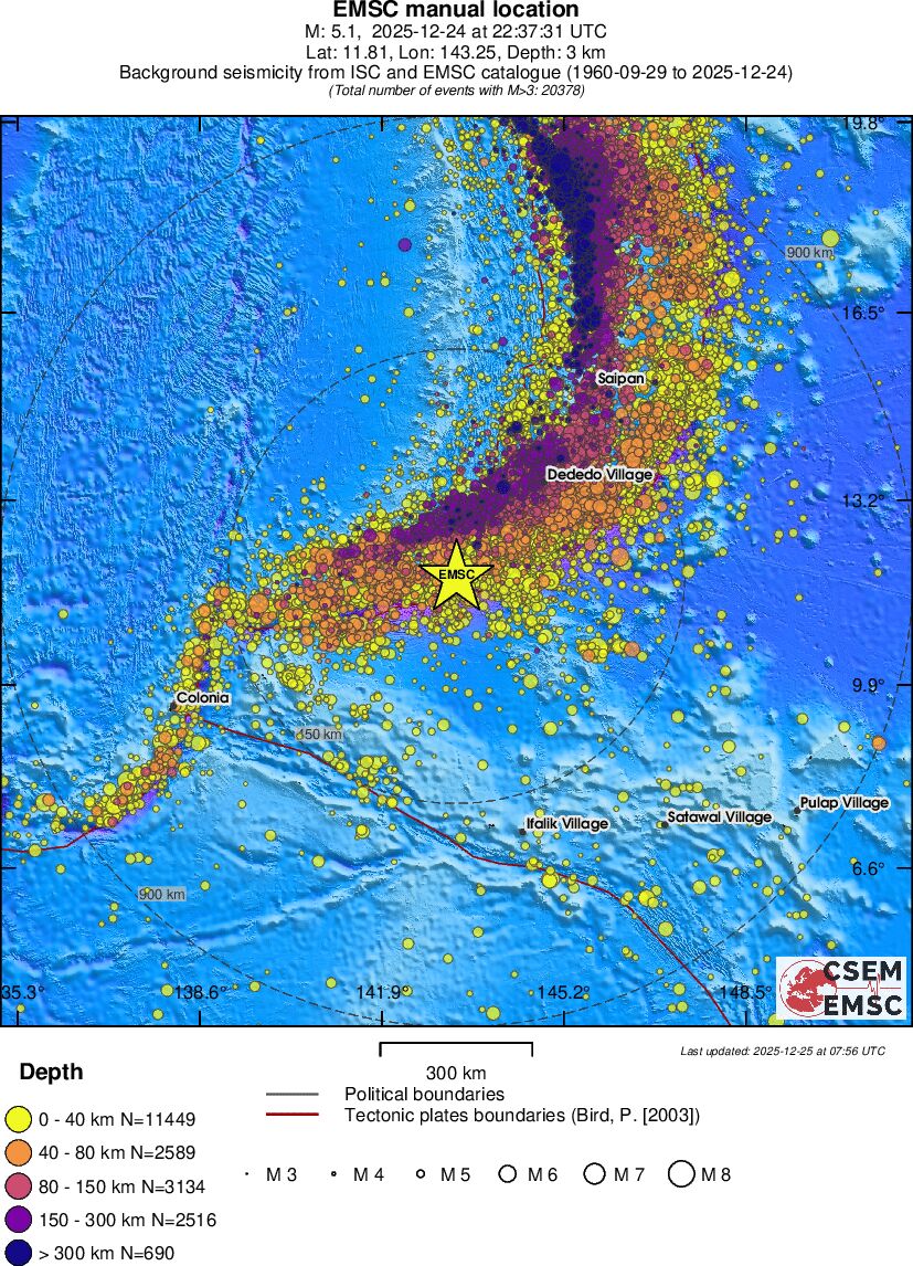 wide historical seismicity
