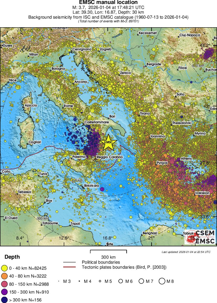 wide historical seismicity