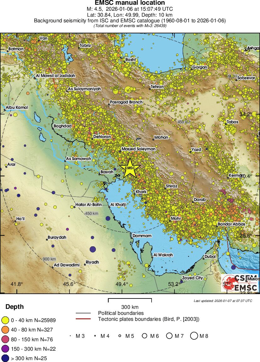 wide historical seismicity