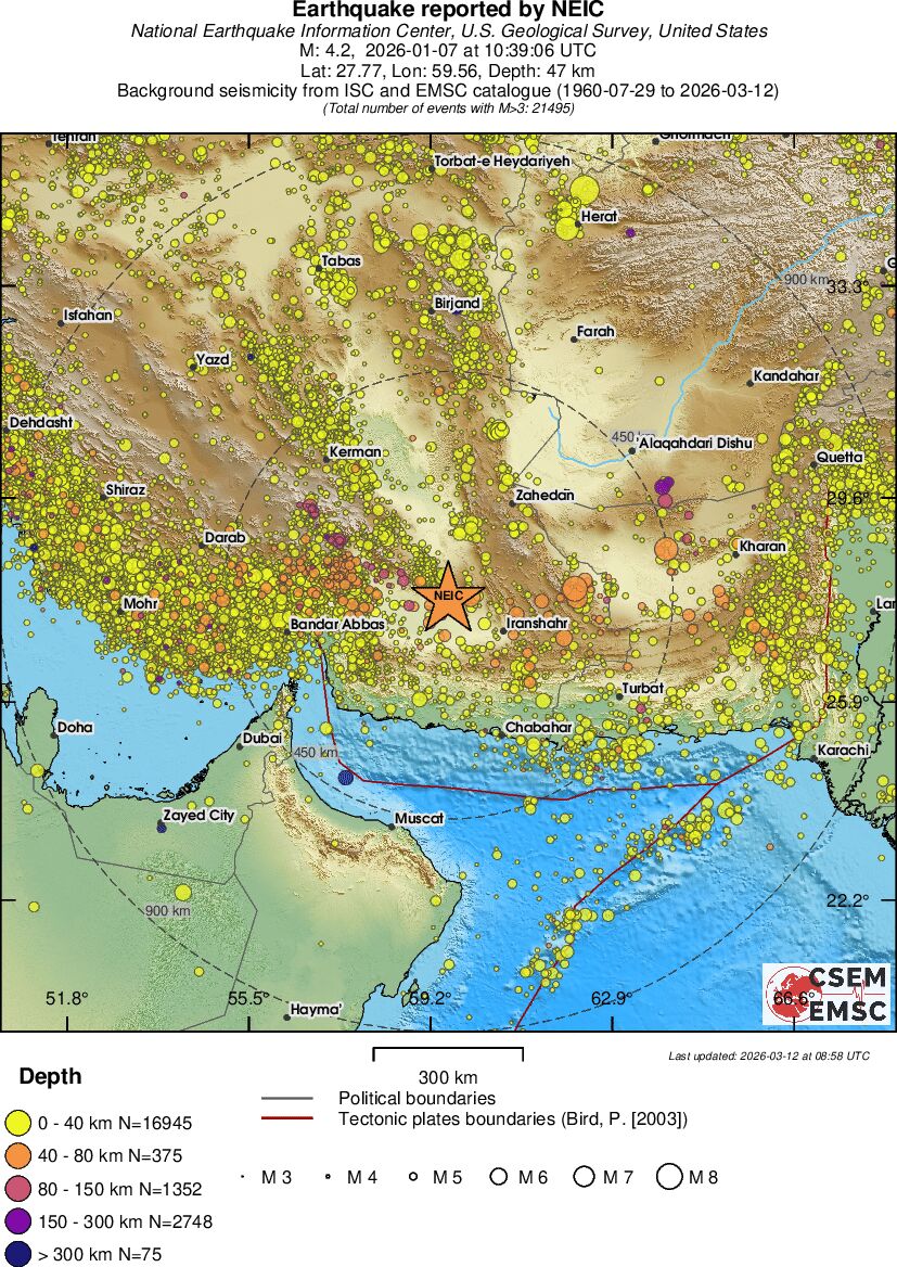 wide historical seismicity
