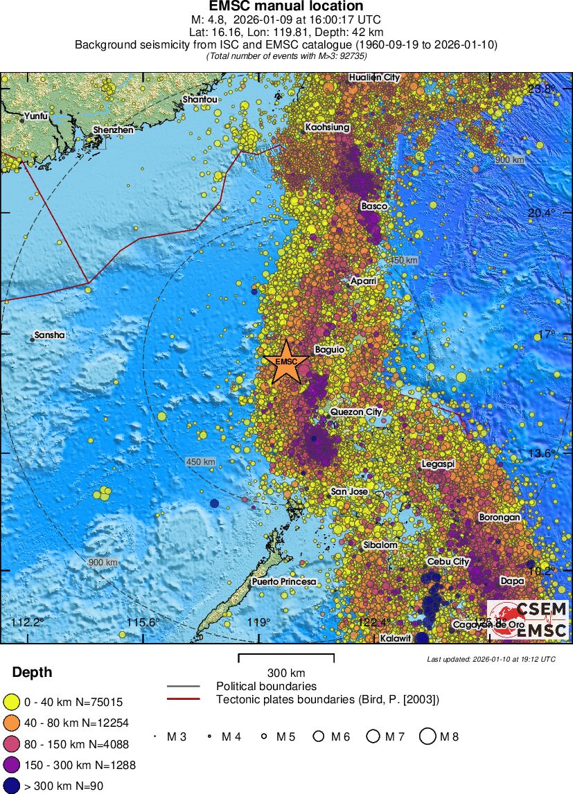 wide historical seismicity