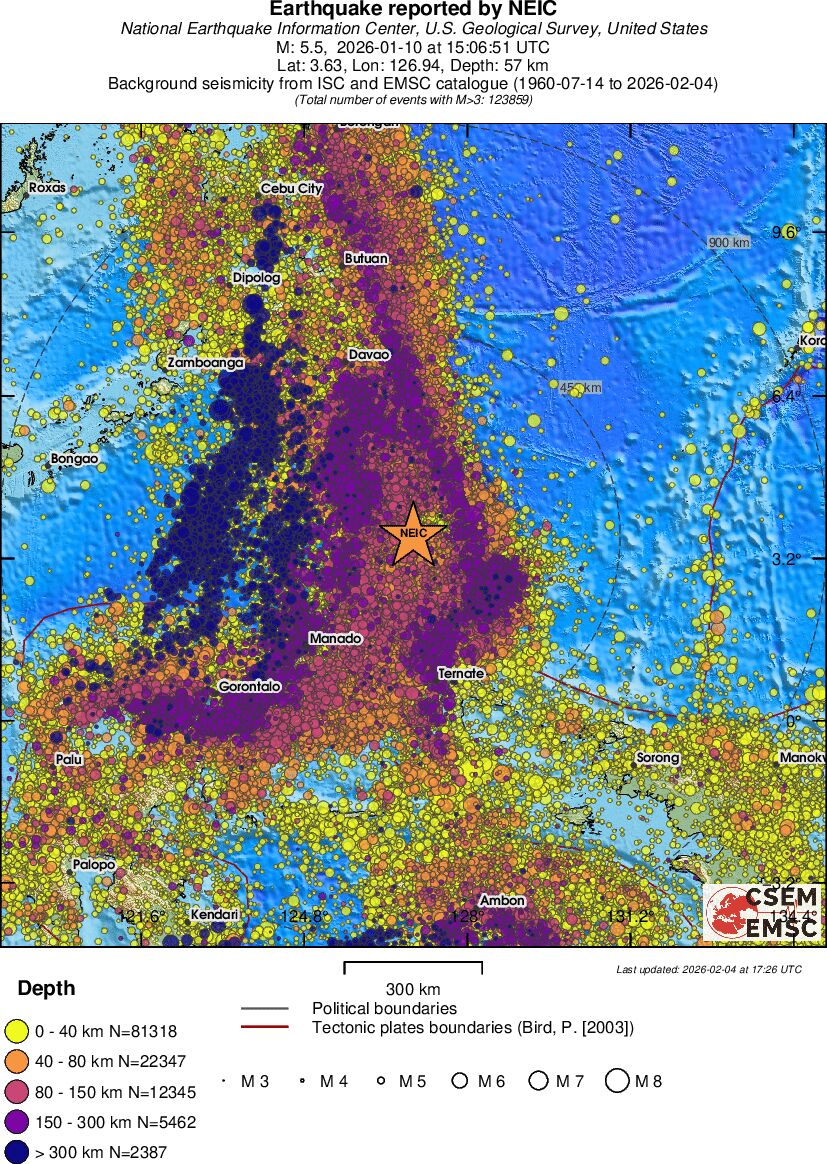 wide historical seismicity