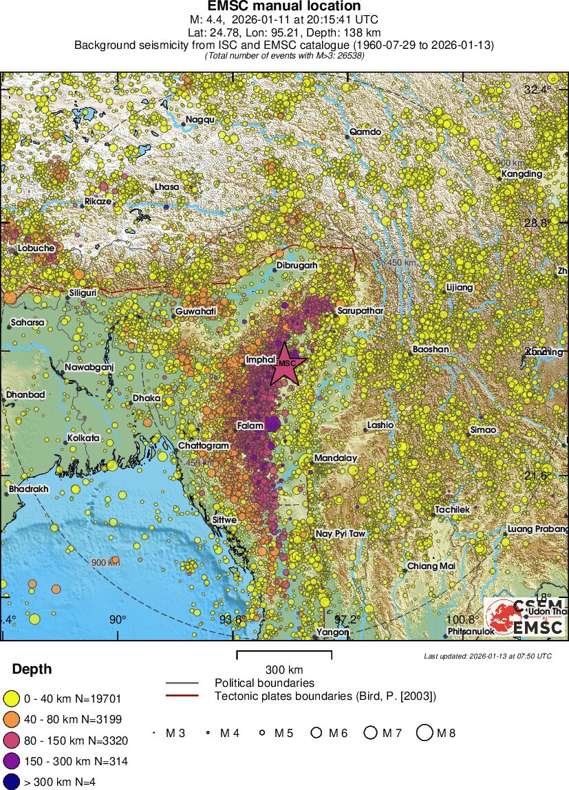 wide historical seismicity