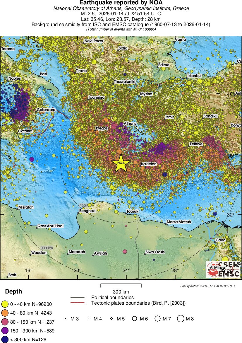 wide historical seismicity