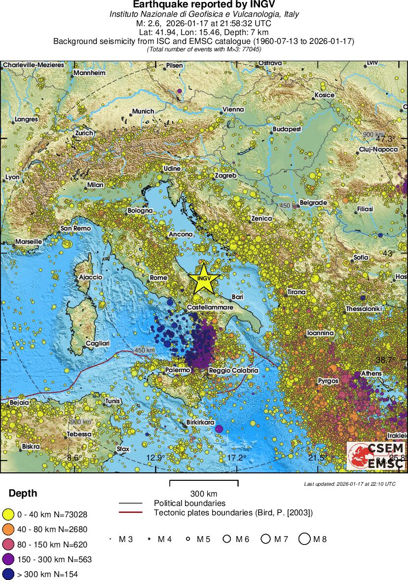 wide historical seismicity