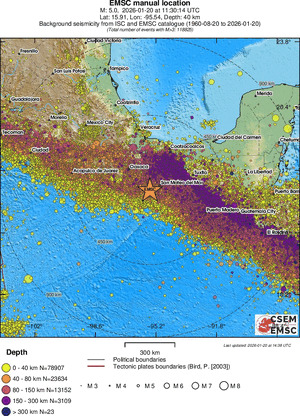 wide historical seismicity