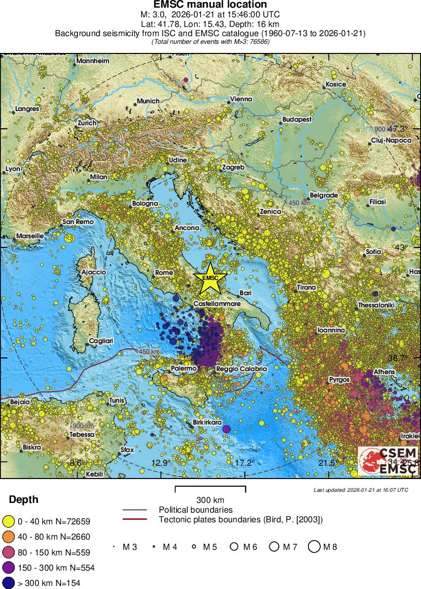 wide historical seismicity