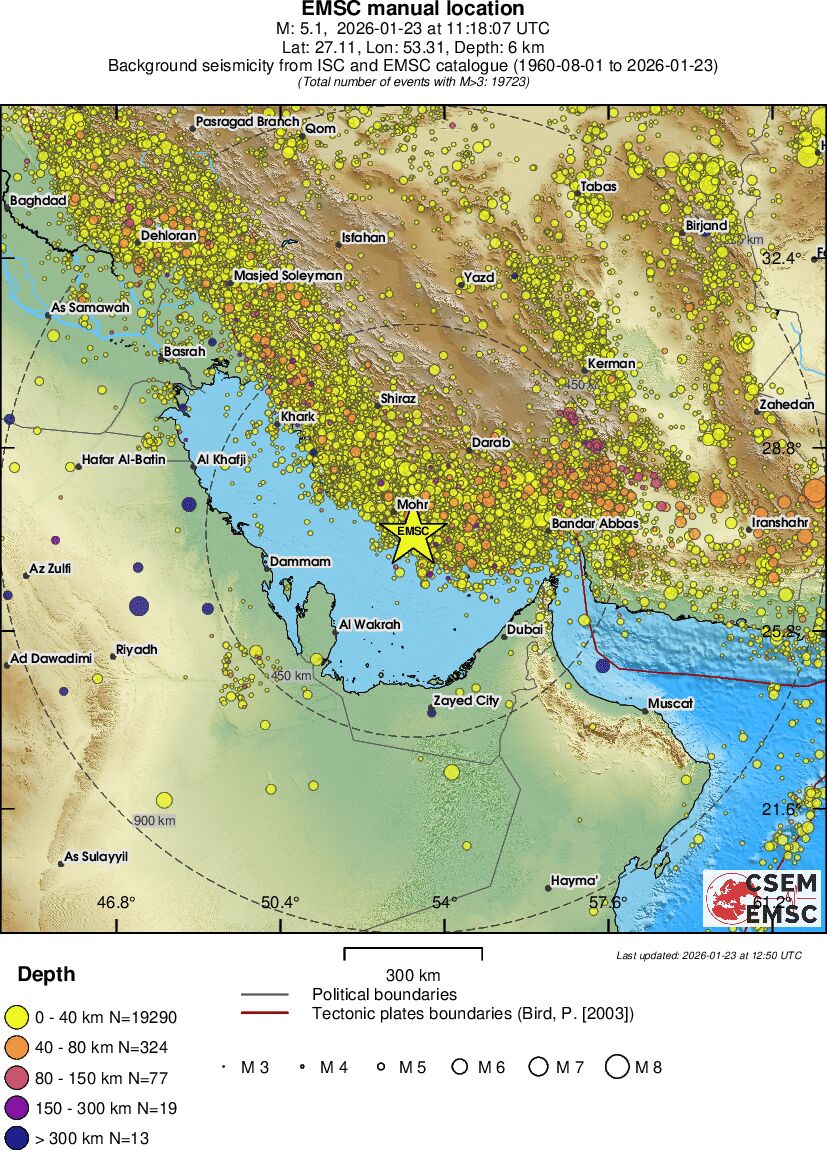 wide historical seismicity