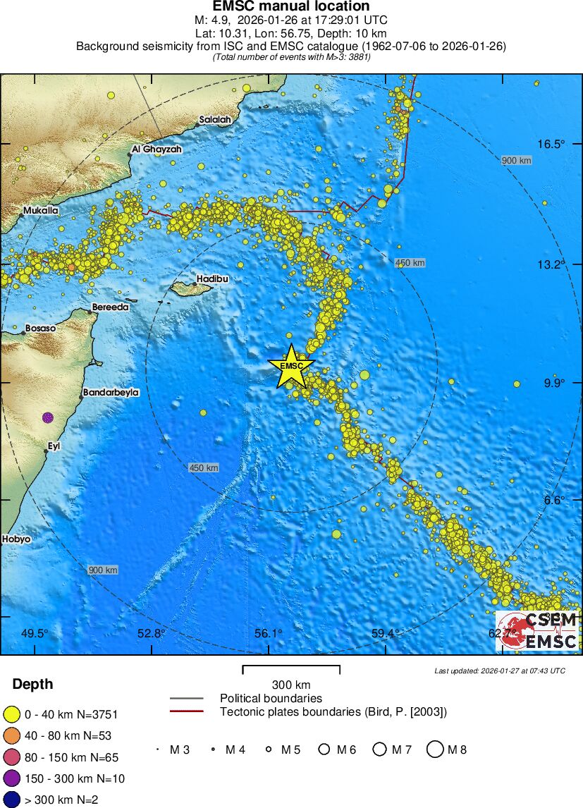 wide historical seismicity