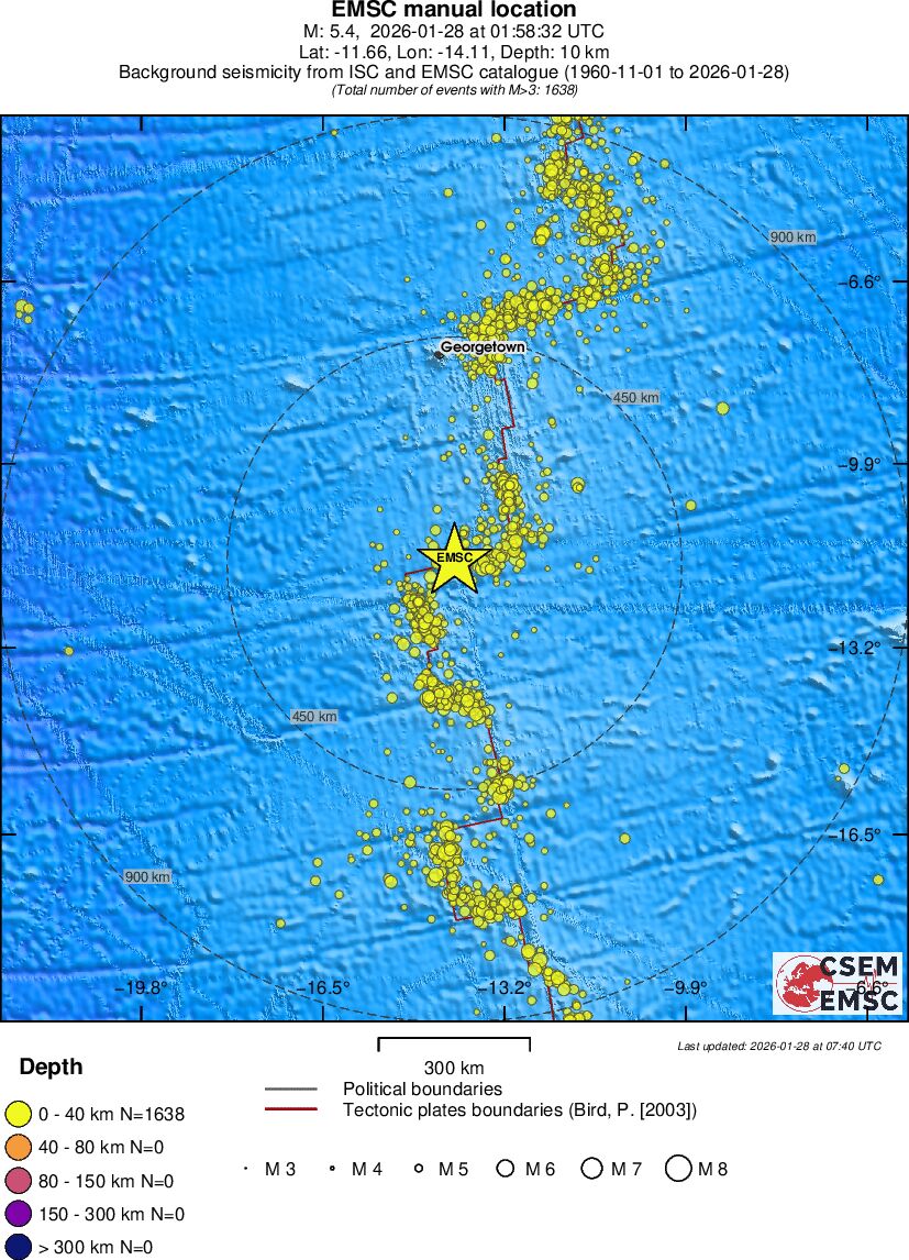 wide historical seismicity