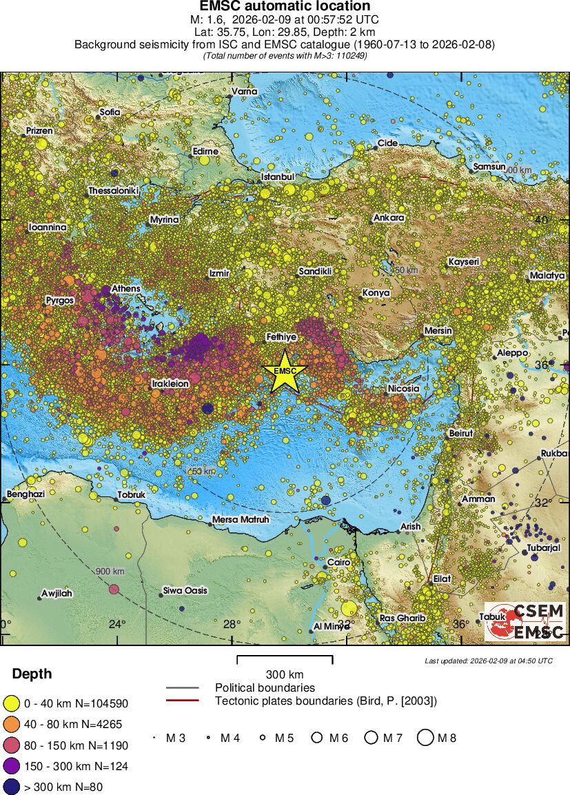 wide historical seismicity
