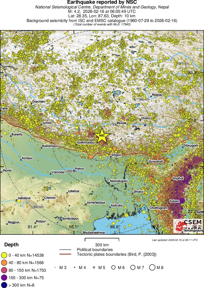wide historical seismicity