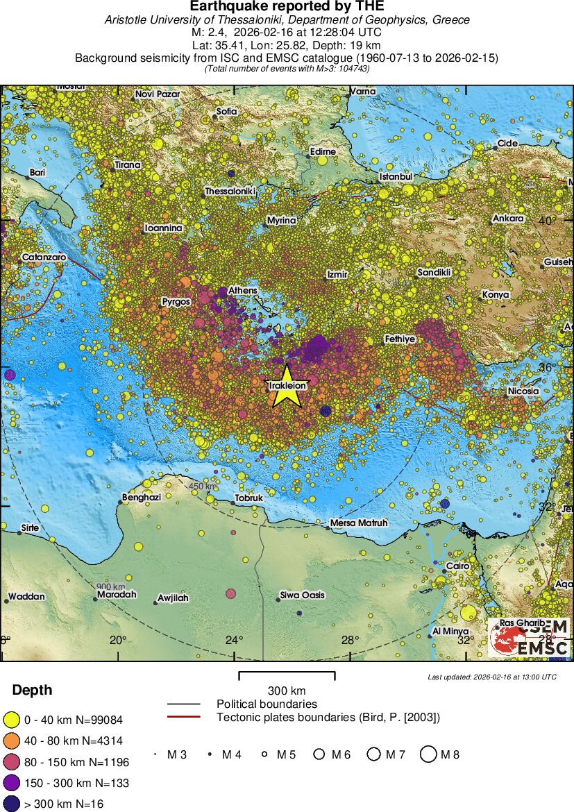 wide historical seismicity