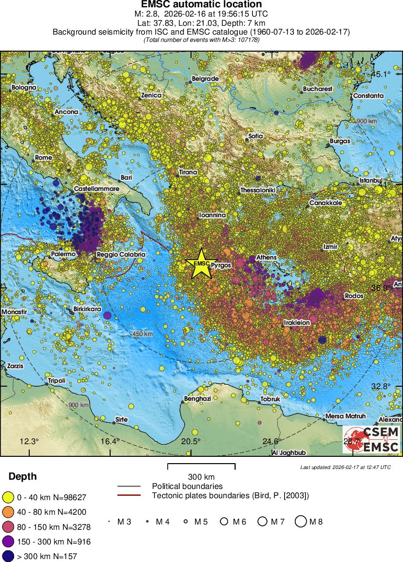 wide historical seismicity
